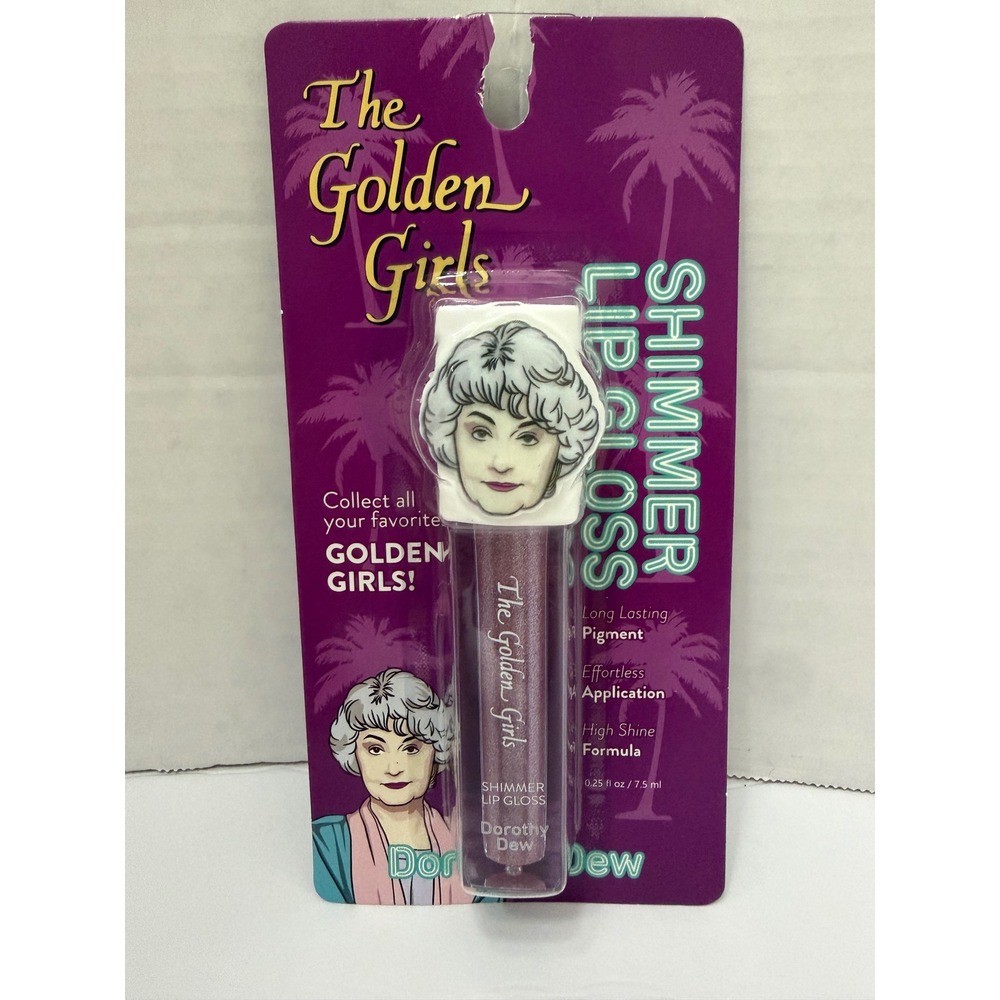 The‎ Golden Girls Dorothy Dew Shimmer Lip Gloss Purple High Shine 0.25oz New